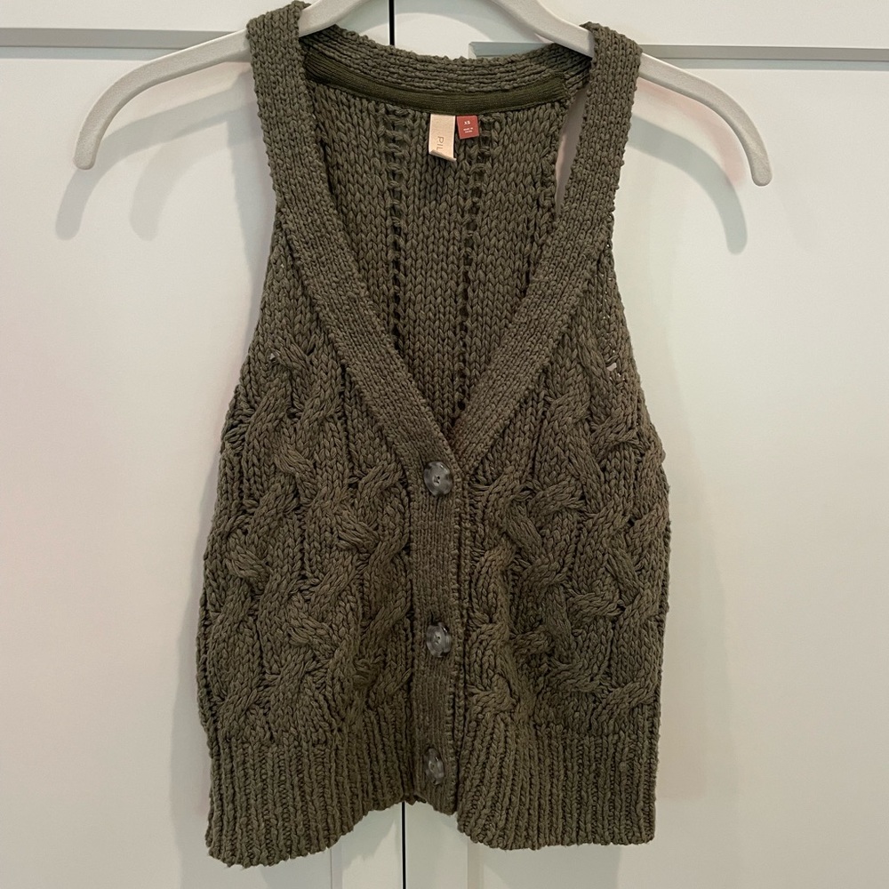 Anthropologie Pilcro sweater vest, worn only 2x, great condition, size XS